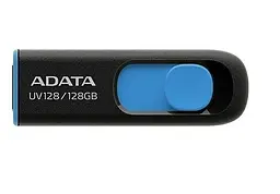 Флеш накопичувач A- Data AUV 128 256 GB USB 3.2 (AUV128-256G-RBE) чорно-синій - мініатюра 2