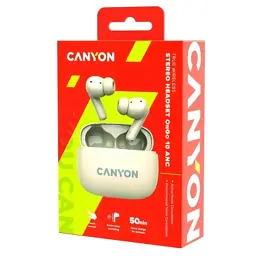 Навушники Canyon TWS-10 OnGo ANC ENC Beige (CNS-TWS10BG) - мініатюра 8