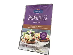Сир напівтвердий Emborg Emmentaler нарізаний 150 г (5704025008977)