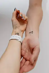 Тату тимчасове в наборі Парні Тату тимчасове Tattooshka L-17 Чорний shop (5805800012803) - мініатюра 3