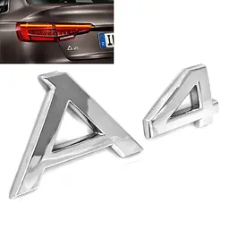 Емблема напис для Audi A4 на багажник 2008-85х35 мм (8H08537412ZZ)
