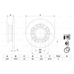Тормозной диск Bosch 0 986 479 401 - миниатюра 5