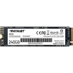 SSD накопичувач Patriot P310 240GB (P310P240GM28) [151757]