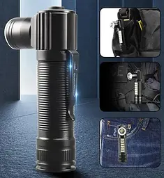 Ліхтар SY-2209 Р50+18SMD RGB, літій-іонний акумулятор, індикація заряду, ЗУ USB, zoom (47293-2209_182) - мініатюра 4