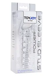 Насадка на пеніс ToyJoy Power Stud Sleeve 15.5 см (прозорий) - мініатюра 5