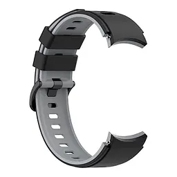 Ремінець для Samsung Galaxy Watch 4 40mm - чорно-сірий ширина кріплення 20мм силікон Watchbands Ricco (W19-5WB39441171) - мініатюра 4