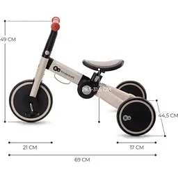 Триколісний велосипед 3 в 1 Kinderkraft 4Trike Silver Grey сірий KR4TRI22GRY0000 (00-00305179) - мініатюра 13
