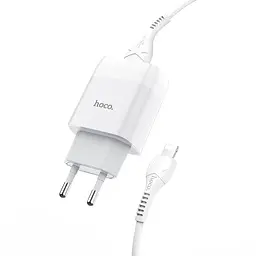 Адаптер мережевий Hoco Lightning Cable Glorious C73A - мініатюра 3