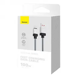 Кабель Baseus CoolPlay Series Fast Charging Cable USB to Type-C 100W 1m CAKW000601 Black - мініатюра 6