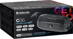 Акустична система 1.0 Defender G36 5W, bluetooth, FM/USB/TF/AUX - мініатюра 6