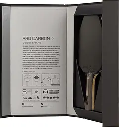 Ракетка для настільного тенісу Stiga Pro Carbon Plus Cybershape 5 Star FL (1215-0401-35) - мініатюра 6