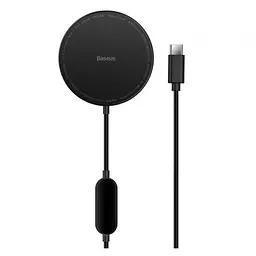 Бездротовий зарядний пристрій Baseus Simple Xiaomini2 Magnetic Wireless Charger 15W (for iP 12/13) CCJJ010001 Black