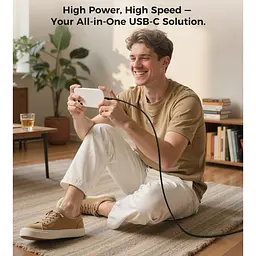 Кабель Choetech XCC-1008,USB 2.0, Power Delivery (PD), до 100 Ватт C-тато/C-тато, 1.8 м. (XCC-1008) - мініатюра 4