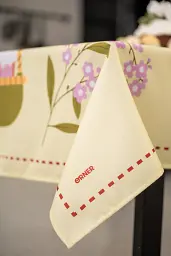 Скатертина «Великодній кошик» жовта 130х170 - мініатюра 10