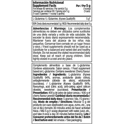 Амінокислота Zoomad Labs Raw One Glutamine Вишня 400 г - мініатюра 2