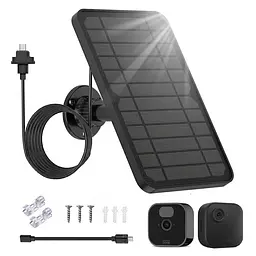 Сонячна панель 5w для камер Blink XT/XT2/XT3/XT4 з кабелем 4 м та кронштейном