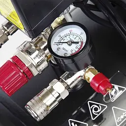 Компресор одноциліндровий Apro OFD-50 1,5кВт 205 л/хв. 50 л 2 крана 30412 - мініатюра 7