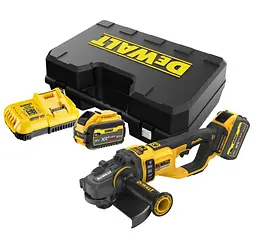 Шліфмашина кутова акумуляторна DeWalt з АКБ та ЗП DCG460X2 - мініатюра 5
