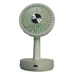 Акумуляторний вентилятор Table Mini Fan Салатовий, настільний мінівентилятор — портативний - мініатюра 3