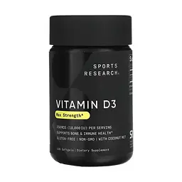 Вітамін D3 Sport Research 10000 IU - 120 софтгелів