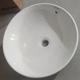Умивальник накладний Mixxus Premium Ellipse-0205 430x430x175 мм з переливом MP6530, Білий - мініатюра 4