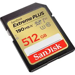 Карта пам'яті SanDisk 512GB SDXC class 10 UHS-I Extreme Plus (SDSDXWV-512G-GNCIN) - мініатюра 2