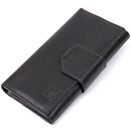 Чоловіче шкіряне портмоне GRANDE PELLE 10х19,5х2,5 см acs0022430