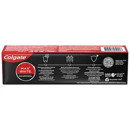 Зубна паста Colgate Max White Charcoal відбілююча з активованим вугіллям 75 мл - мініатюра 2