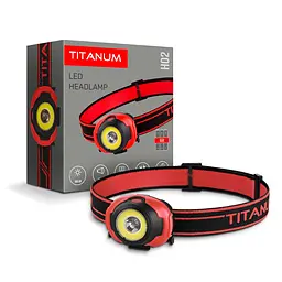 Налобний світлодіодний ліхтарик Titanum TLF-H02 100 Lm 6500 K (TLF-H02) - мініатюра 2