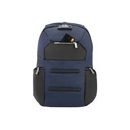 Рюкзак шкільний Optima 18.5" USB Anti-Theft унісекс 0.7 кг 16-25 л Синій (O96917-02) - мініатюра 4