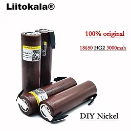 Акумулятор 18650 HG2 3000mAh 3.7 V 20А під пайку - мініатюра 4