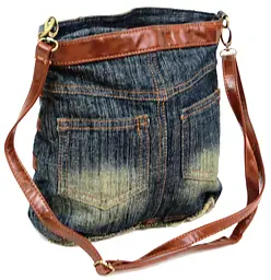 Джинсова сумка у формі жіночої спідниці Fashion Jeans8057 Темно-синя - мініатюра 5