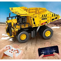 Конструктор Reobrix Mechanical Caterpillar 797 Кар'єрний самоскид з пультом (22025) [160325] - мініатюра 4