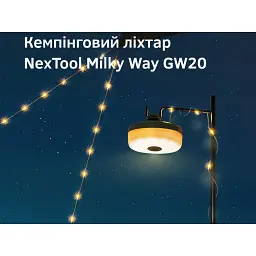 Кемпінговий ліхтар-гірлянда 2в1 NexTool Milky Way GW20, 20 м, ABS-пластик, білий - мініатюра 12