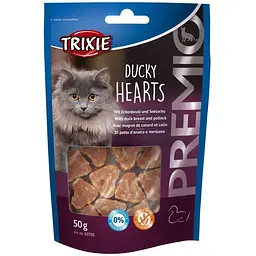 Ласощі для кішок Trixie PREMIO Hearts качка та риба 50 г