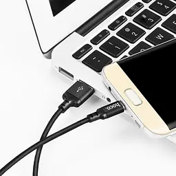Кабель Hoco X14 USB to MicroUSB 1 м чорний