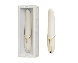 Вібратор Zalo - EVE Ivory White, вібрація + ротація, імітація язичка, підігрів до 39 °C - мініатюра 10
