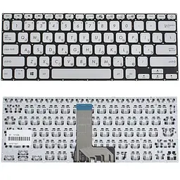 Клавіатура для ноутбука ASUS (X409 series) rus сріблястий без фрейма