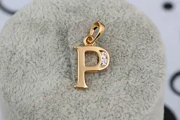 Кулон Xuping Jewelry літера Р довжина 1,5 см золотистий