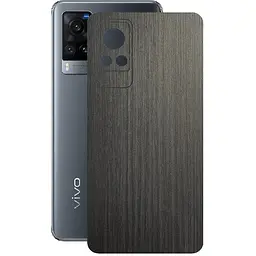 Захисна плівка StatusSKIN для Vivo X60 5G Корпус Вініл Дерево сріблясто-чорне