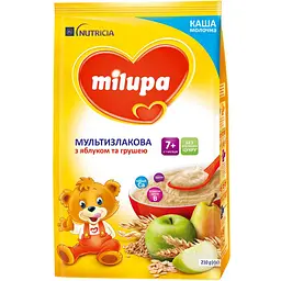 Молочная каша Milupa Мультизлаковая с яблоком и грушей 210 г