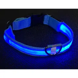 Нашийник для собак UFT PET LED 1 Blue M з підсвічуванням на батарейках - мініатюра 2