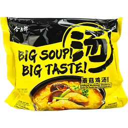 Лапша быстрого приготовления Big Soup со вкусом Грибов и Курицы JML 124г