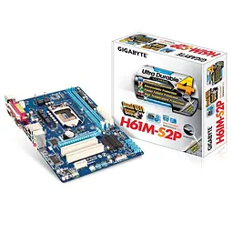 Материнська плата Gigabyte GA-H61M-S2P (GA-H61M-S2P) (Socket 1155, Intel H61, Micro-ATX) Б/в - мініатюра 4