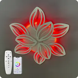 Люстра світлодіодна 517 Dlight 3color з пультом 165Вт Білий (01832) - мініатюра 10