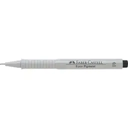 Лайнер Faber-Castell ручка капілярна для графічних робіт Ecco Pigment, діаметр 0,1 мм, колір чорний (6043) - мініатюра 3