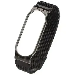 Ремінець Міланська Петля Mi Band 7 Чорний (02)