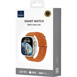 Смарт-годинник WiWU SW01 Ultra Lite Silver (6976975614983) [169515] - мініатюра 10