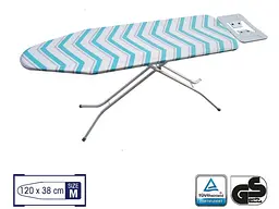 Дошка для прасування Casa Si Superstandard Basic 120x38 White/Green Zigzags (CS95150E166) - мініатюра 3