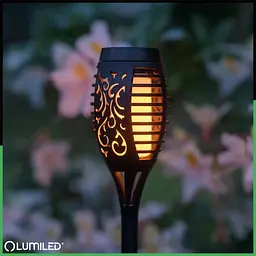 Сонячна лампа факел Lumiled Ignis з ефектом полум’я, набір 4 шт. - мініатюра 5